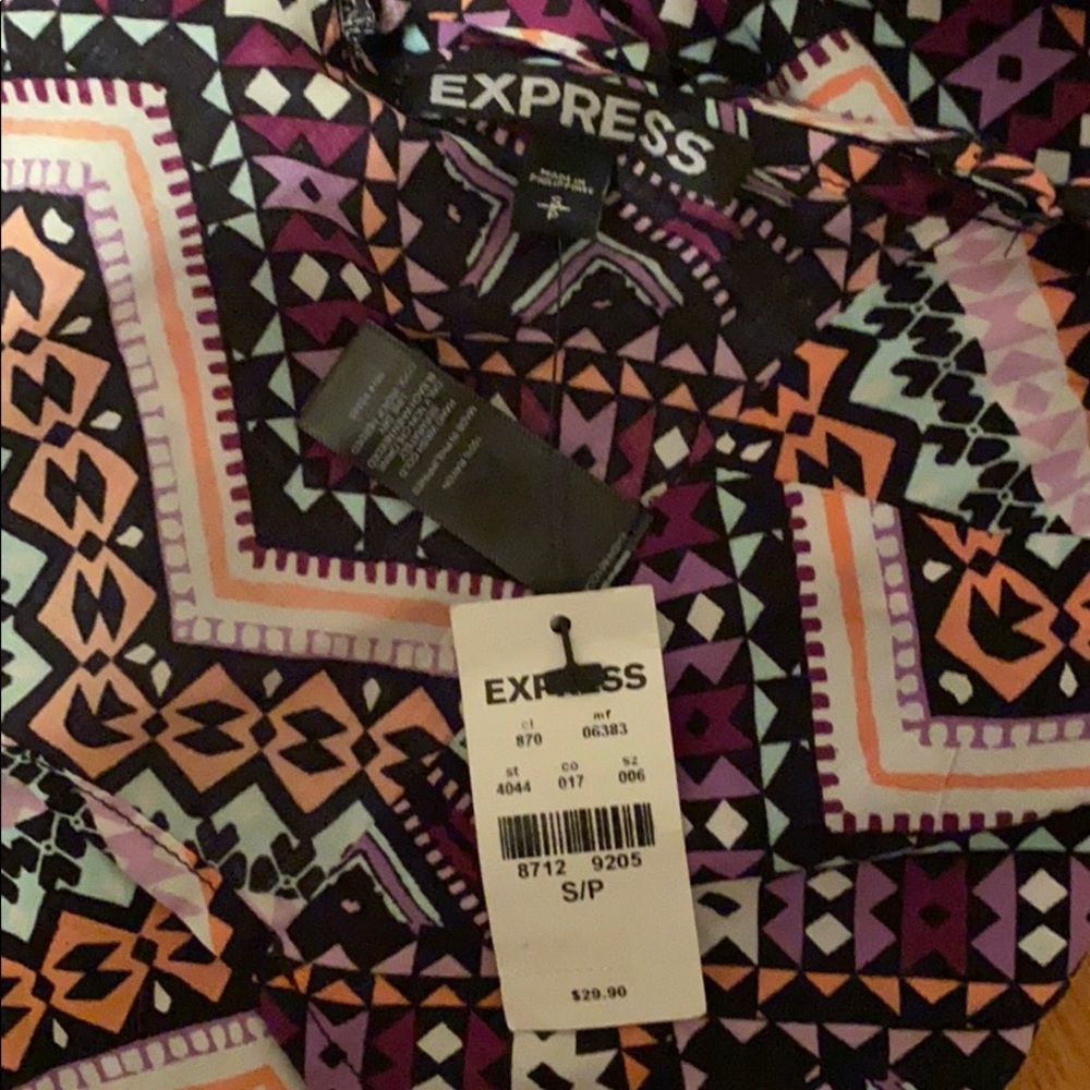 Express Aztec Print Top - Picture 2 of 3